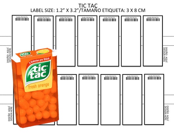 Tic Tac Template By CaleCliparts On Etsy
