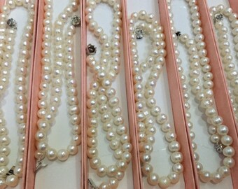 Freshwater Pearl Necklace on sale, Pearl Necklace 6-7mm discount, cheap pearl necklace, pearl necklace wedding,bridesmaid necklace pearl