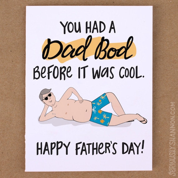 5+ Dad Bod Greeting Cards for Father's Day