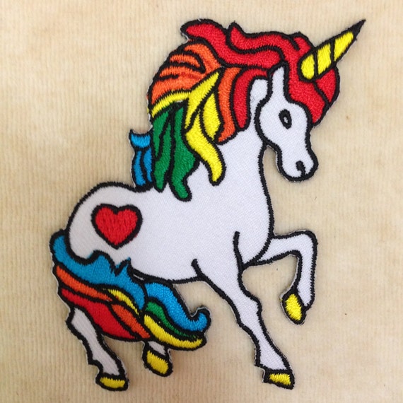 Unicorn Iron On Embroidery Patch By Pandasevenshop On Etsy