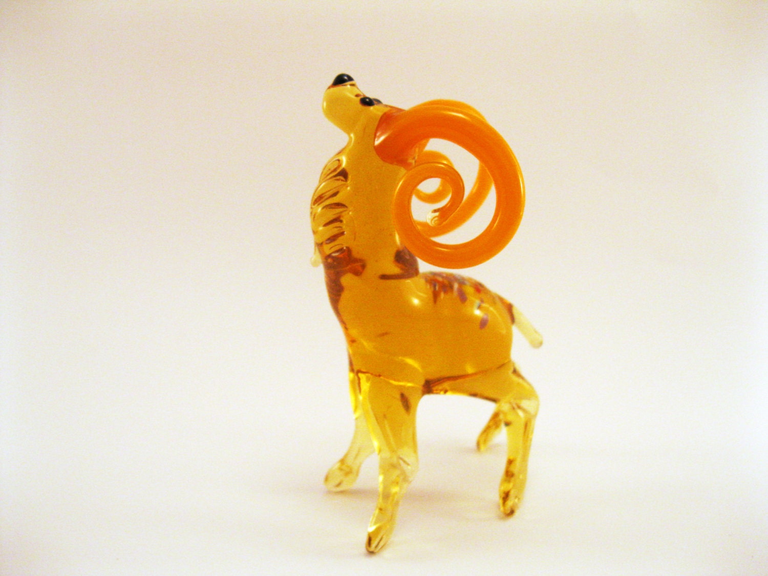 Glass Deer Glass Deer Glass Figurine Animal Figurine by flameingo