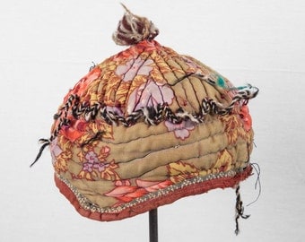 Vintage 1960-70 AFGHAN CHILD HAT, shappo, cap, mutzen, ships free with ups