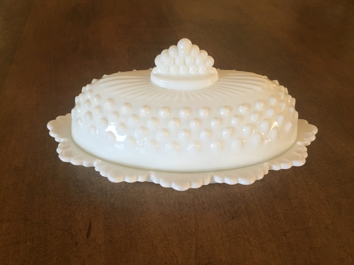 Milk Glass Fenton Covered Butter Dish Wedding T By Kelandmel 5173