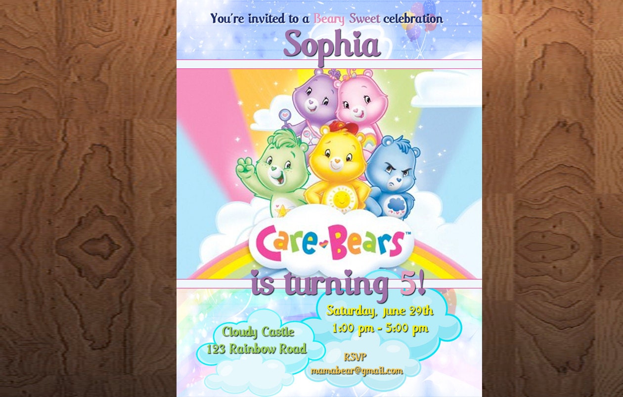 Care Bear Invitations Printable 10