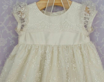 Silk Christening Gown, Constance by Okika