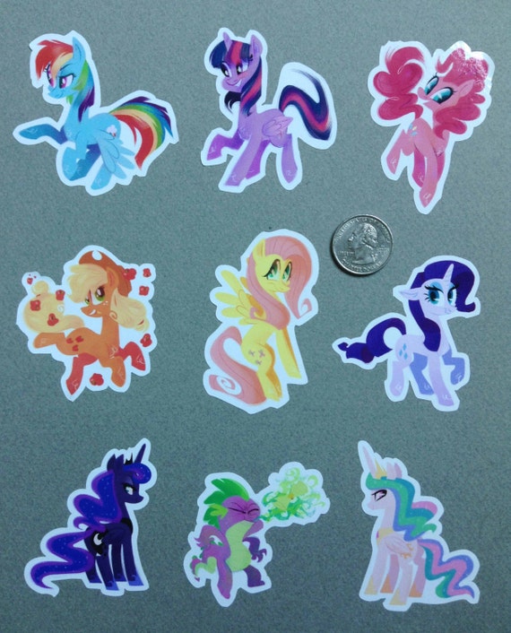 vinyl STICKERS My Little Pony Friendship is Magic by spacekitsch