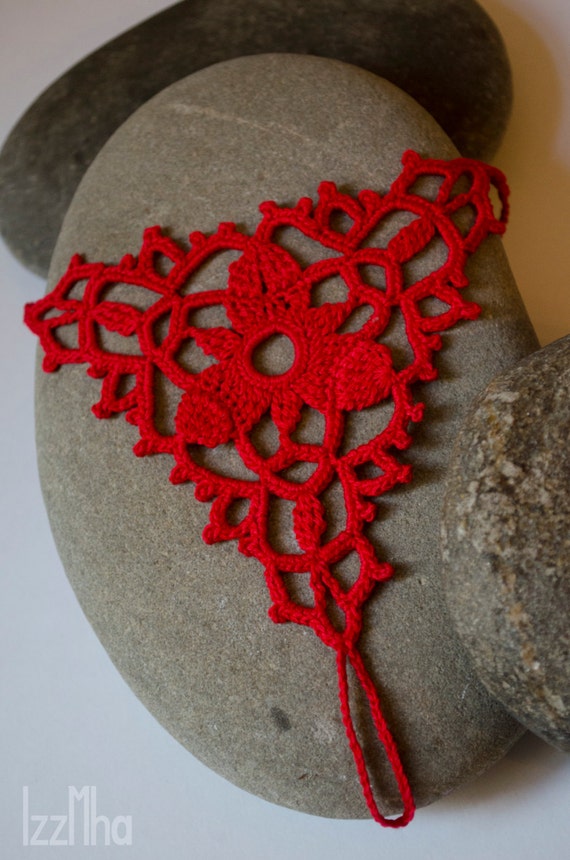 Barefoot sandals. Red lace crocheted. Summer shoes. Red barefoot ... Barefoot sandals. Red lace crocheted. Summer shoes. Red barefoot ...