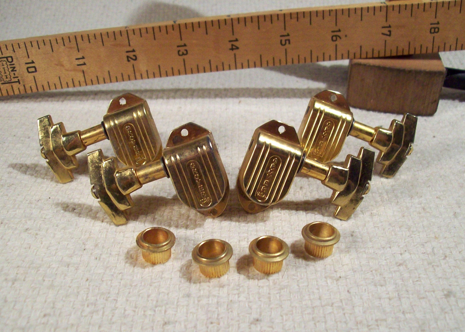 Grover Imperial Bass Guitar Tuning Keys 1960s by JasonLovesRachel