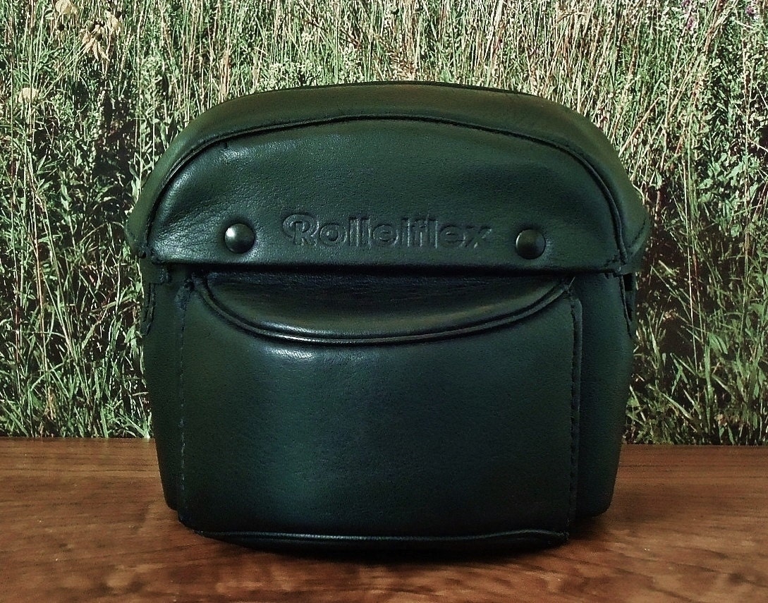 Vintage ROLLEIFLEX SL26 Black Leather Camera Case, Circa 1968 1973
