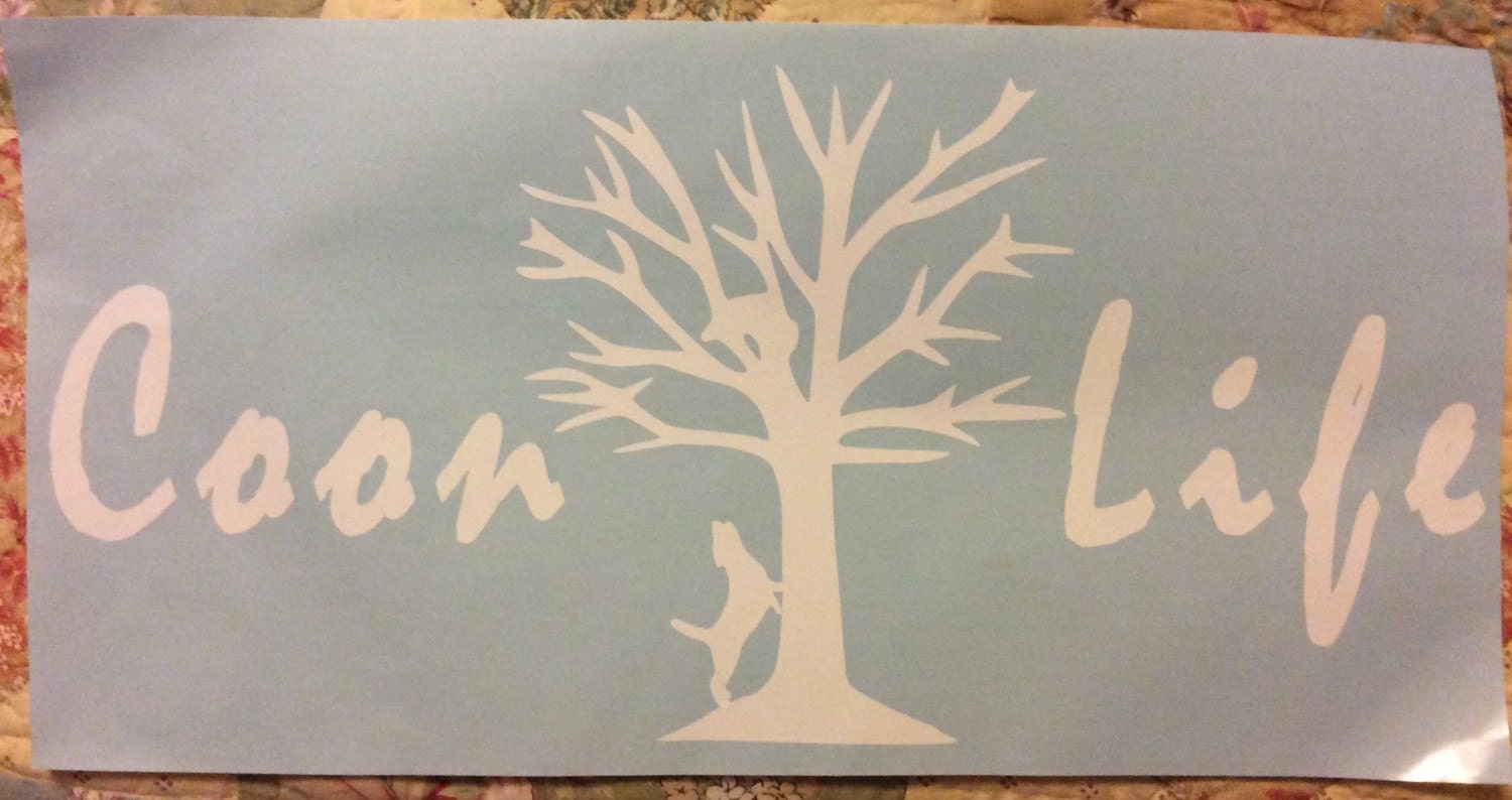 Outdoor Vinyl Coon Hunting Decal