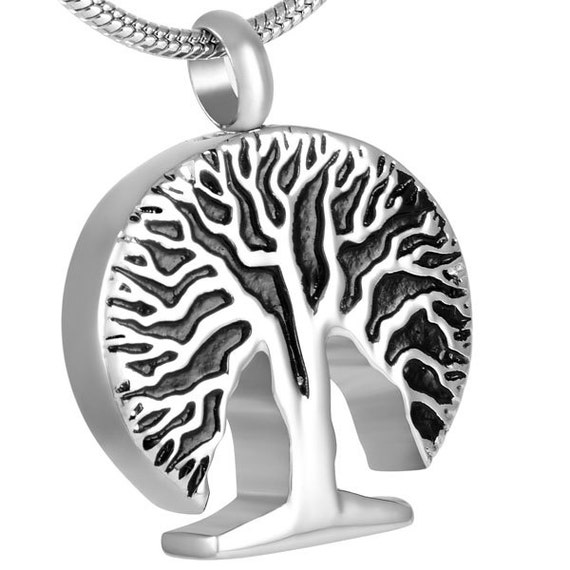 Cremation Jewelry Stainless Steel "Tree of Life" Pendant Keepsake ...