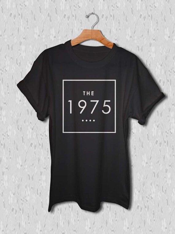 the 1975 band shirt the 1975 logo tshirt black by mariaselena760