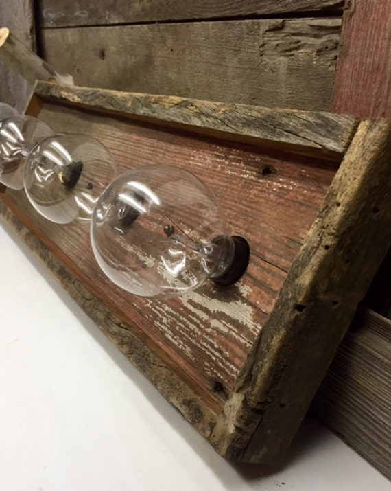 4 Bulb Barnwood Rustic Vanity Light