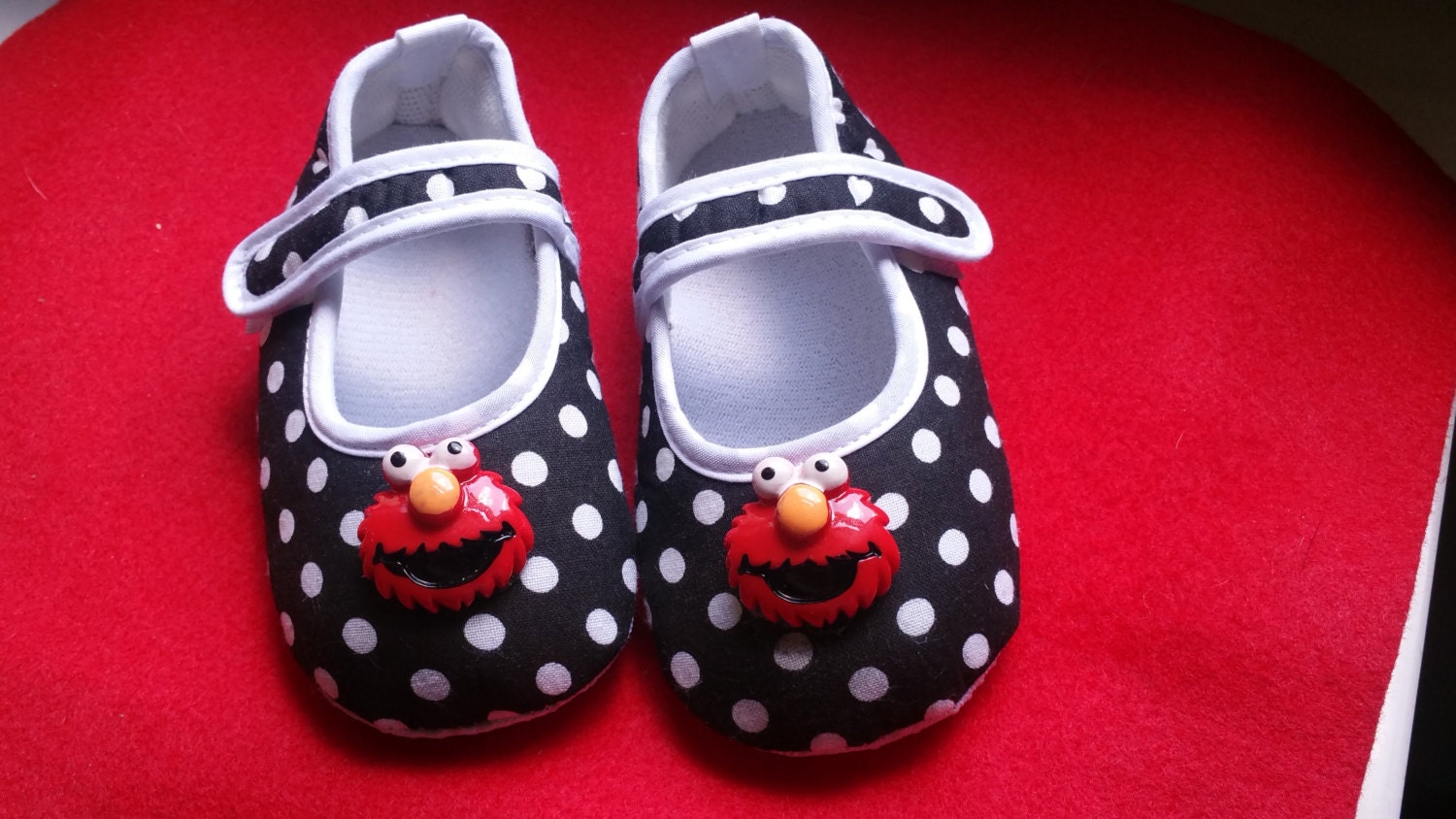  Elmo  Baby Shoes  Flat Baby ShoesChristening baby by 