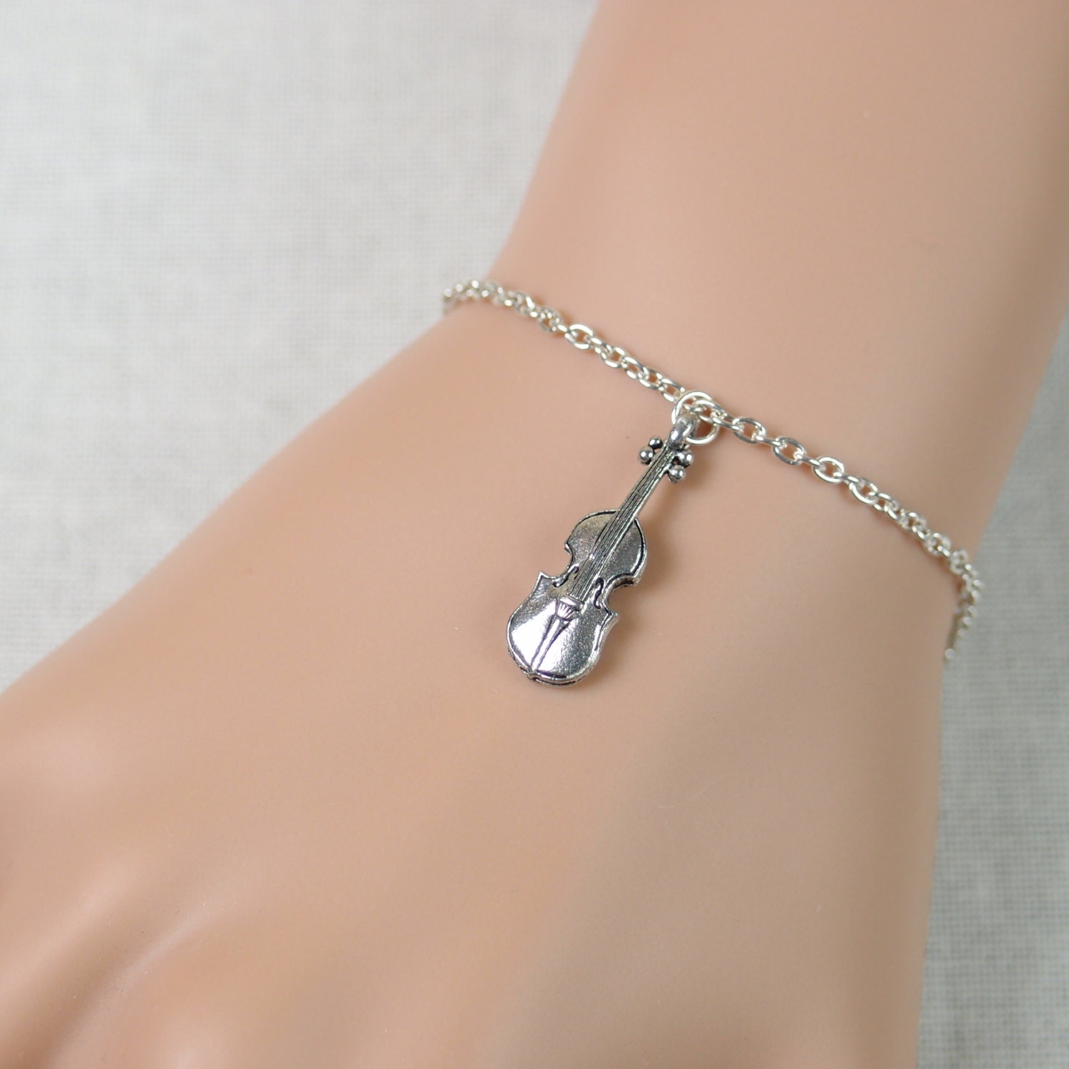 violin bracelet musical jewelry musician gift string