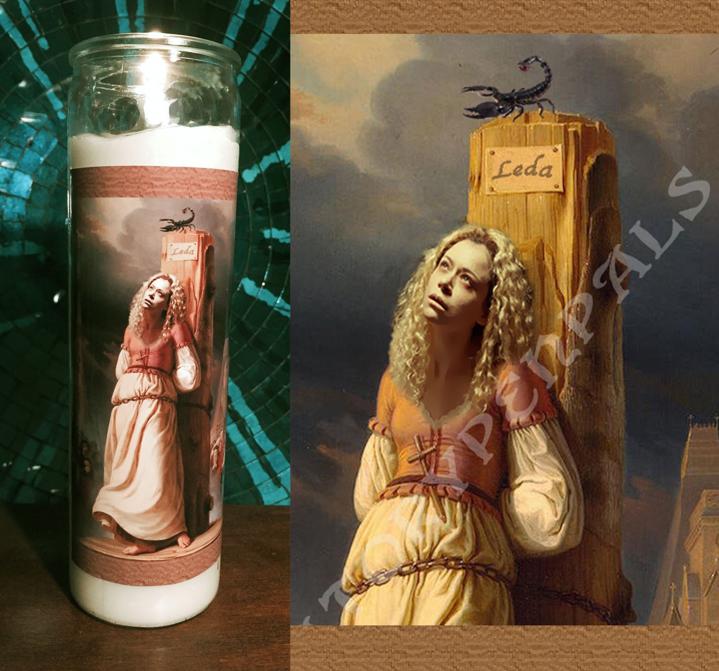Saint Helena Prayer Candle / Orphan Black by PurgatoryPenPals