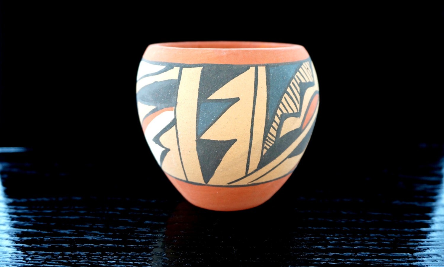 Vintage Jemez Pueblo Signed Pottery by Chinana Jemez Seed