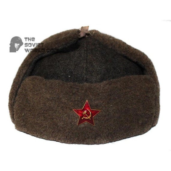 GENUINE Vintage WWII Soviet ushanka RKKA winter russian warm