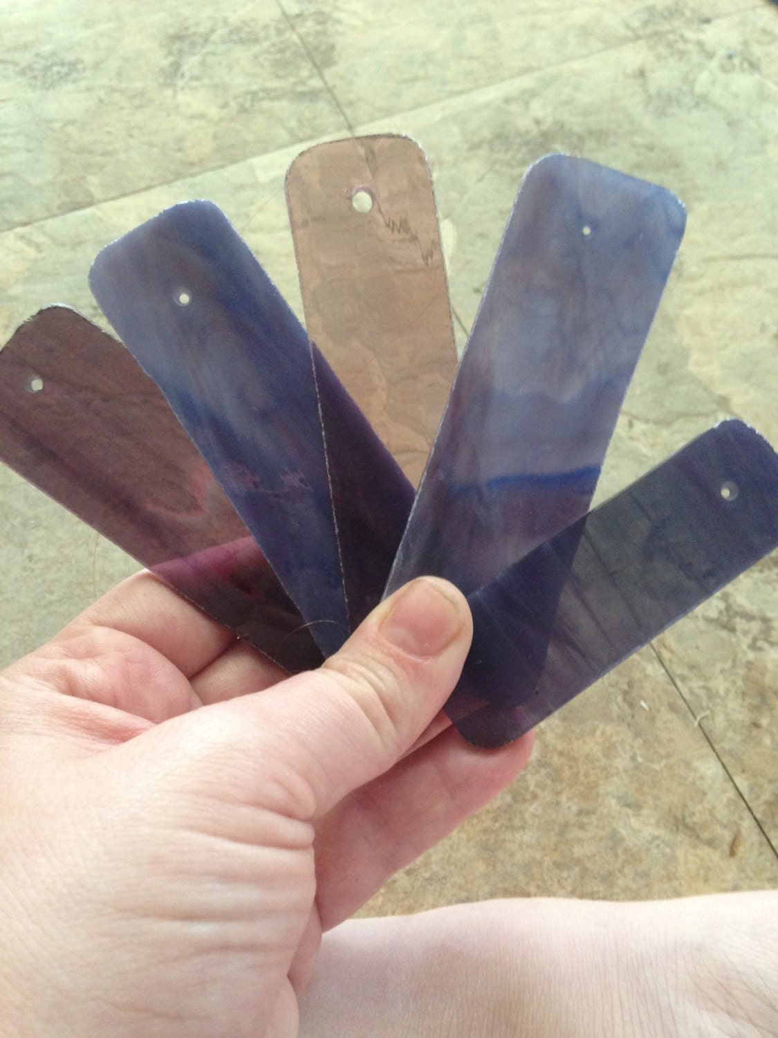 Purple Haze Stained Glass Chimes Pieces Pre Drilled 10 00