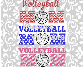 Volleyball Mom SVG for Silhouette or other craft cutters (.svg/.dxf/.eps)