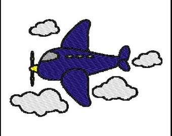 Airplane Embroidery Design