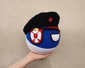 Serbiaball, Hand Made, Countryball, Polandball, Meme Ball, Plush Ball