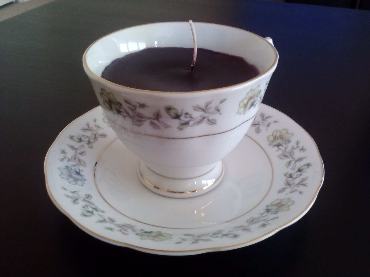 Handcrafted Teacup Candle by ThriftyNiki on Etsy