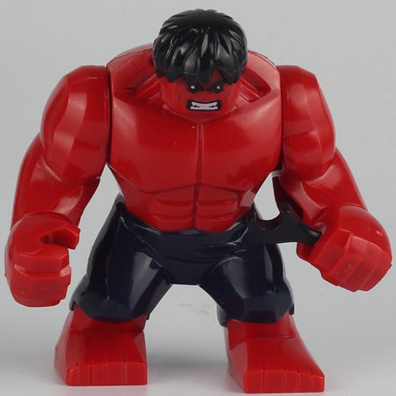 Hulk RED HULK Custom Minifigure 100% LEGO Compatible Marvel