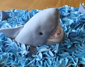Great White Shark 3D Cake Topper