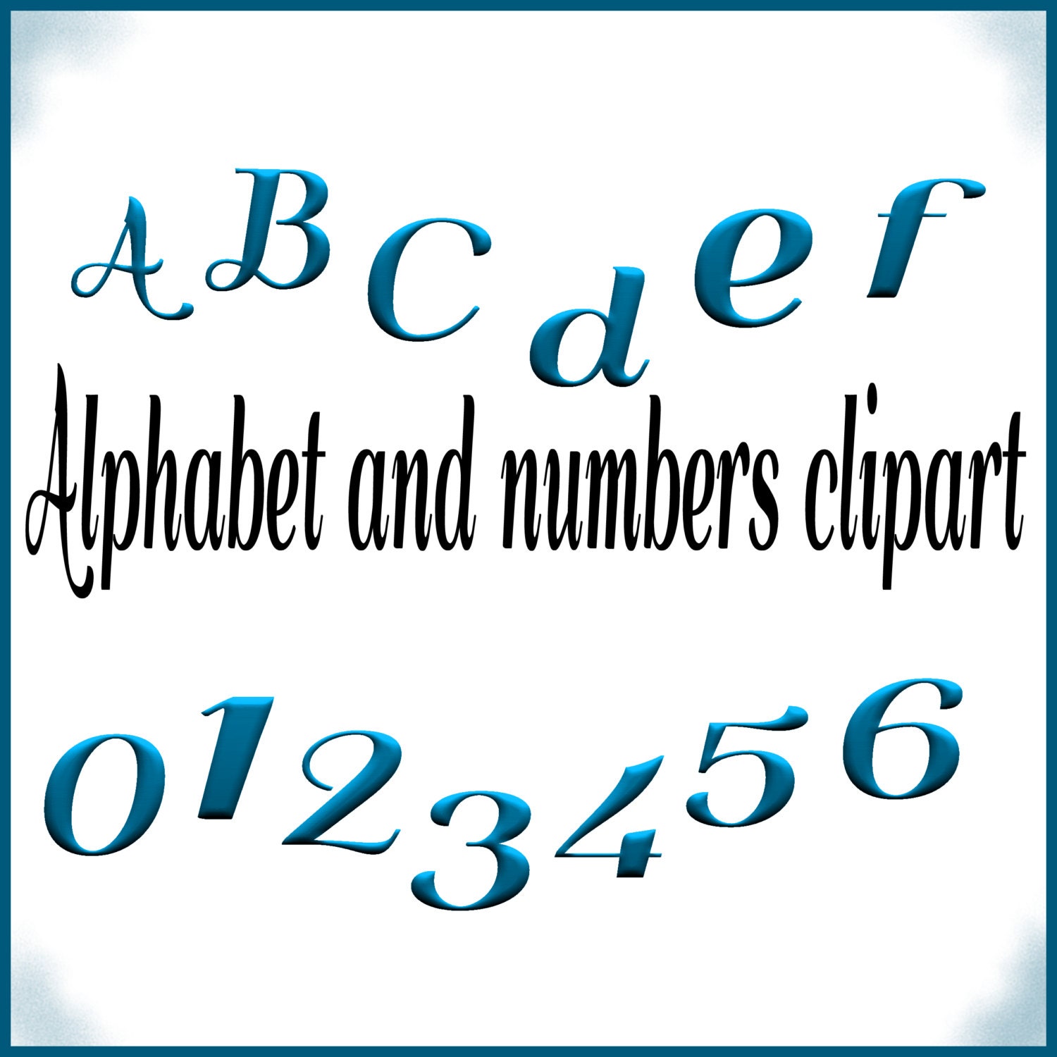 clip art numbers and letters - photo #48