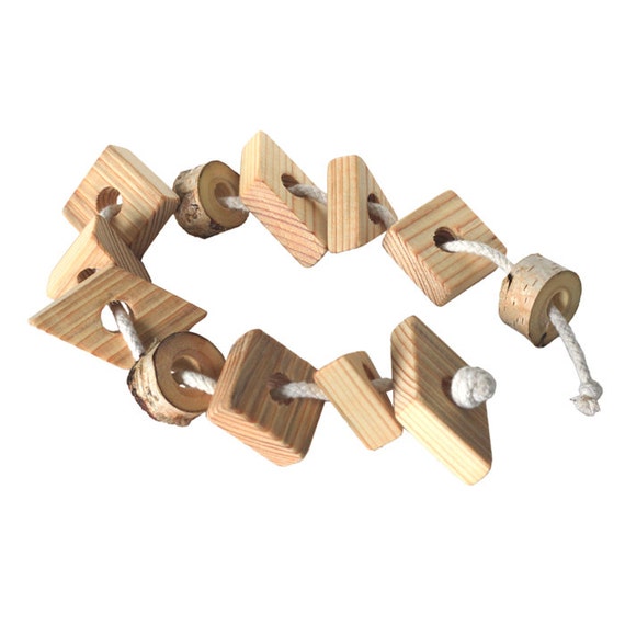 wood stringing beads