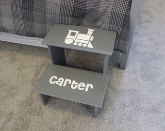 Personalized Kids Step Stool - Full custom design and colors
