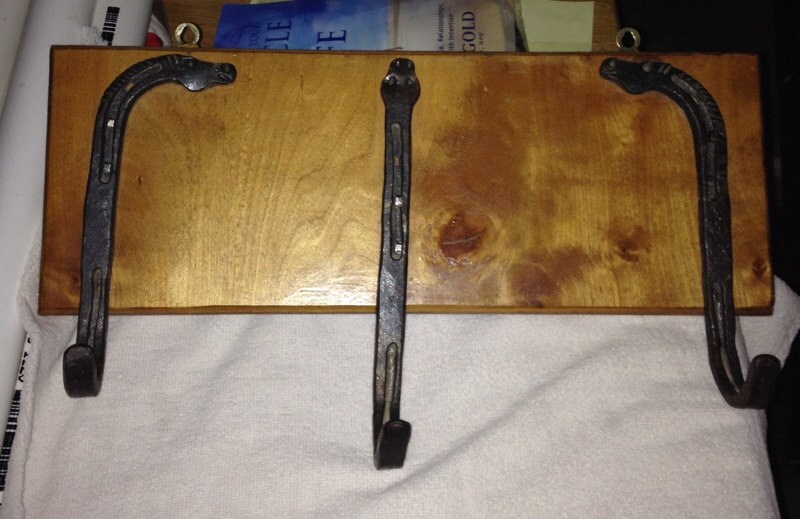 HomeMade Western Coat Hanger Made with Horseshoes Haute Juice