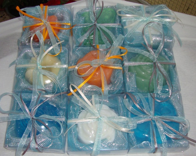 Handmade soap Set of 14 soaps, Wedding favors, Baby shower gift, Baptism gift boy, birthday gift boy, Natural soap, Party favors, Guest soap