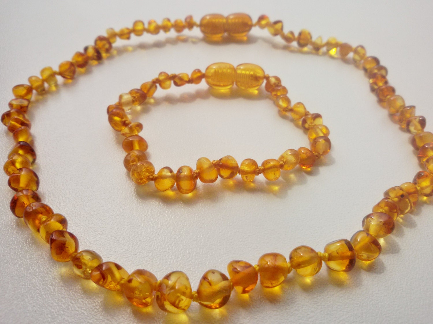 Genuine Baltic Amber Baby Teething Necklace and by BalticAmberCity