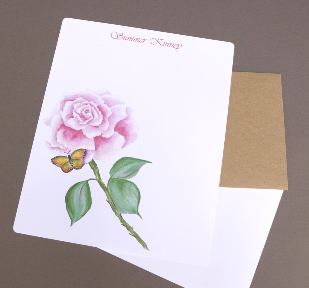 personalized writing paper and envelopes