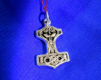 Thor Hammer Pendant, Sterling Silver - Mjollnir (Crusher)
