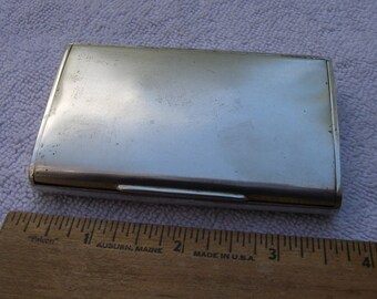 Heavy Vintage AUSTRIAN 900 Silver CIGARETTE CASE-Plain But Elegant