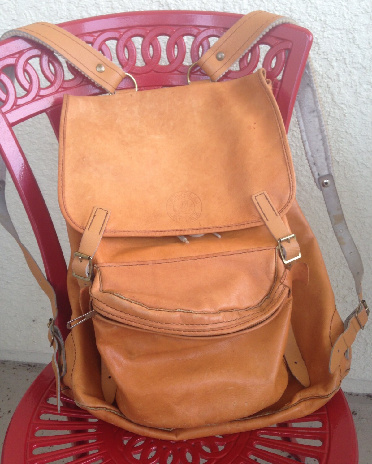 beckmann leather backpack