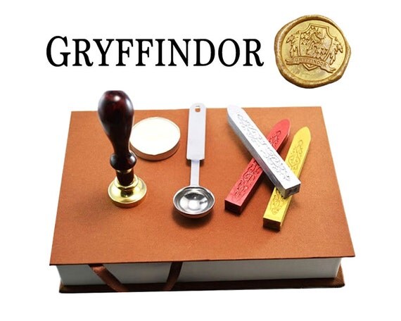 Harry Potter Gryffindor Seal Wax Stamp Gift Set / Kit