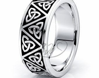 10k irish and celtic wedding rings