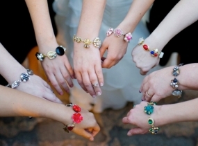 Bridesmaid Bracelet, Bridesmaid Gift, Set of 6, Set of Six, Reclaimed Vintage Bracelets, Custom Wedding Jewelry, Bulk Discount, Unique, OOAK