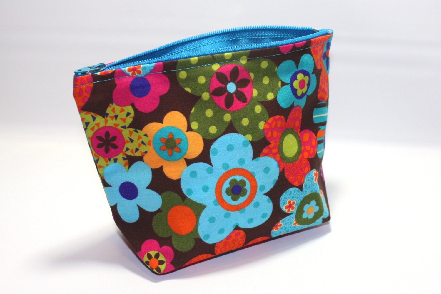 Hand made cosmetic bag hand made make up bag by PoetCharms on Etsy