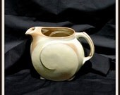 4TH JULY SALE Frankoma Pitcher, Lazy Bones Style, Brown, Vintage Tea Pitcher, Water Pitcher, Kitchen Decor