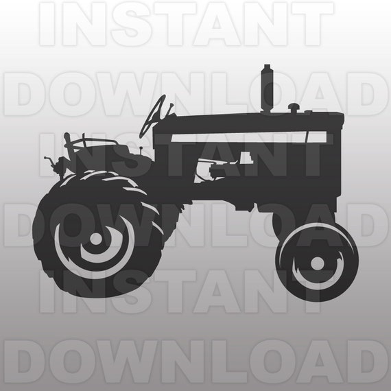 Download Vintage Tractor SVG File Cutting Template Vector Clip by sammo