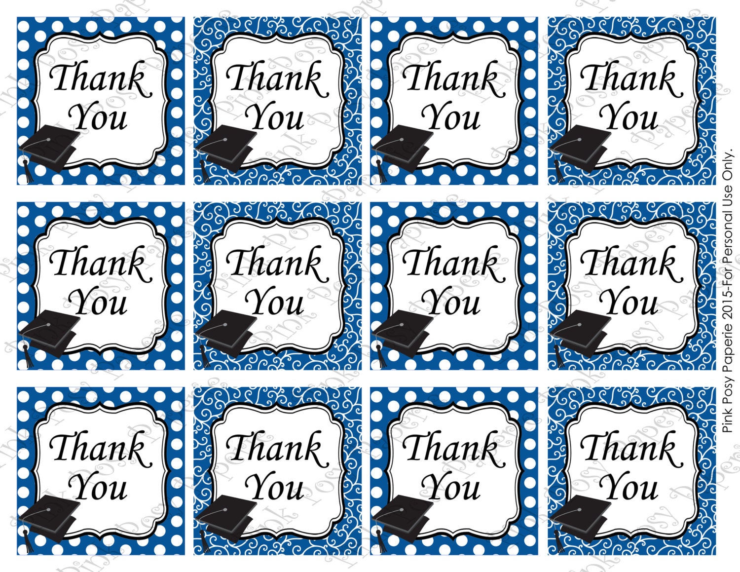 Free Printable Graduation Thank You Tags Printable Word Searches