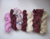 Grab bag assorted yarn 50g pink, burgundy, cream GBR11