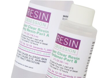 Resin Obsession super clear epoxy resin - 6 oz kit - jewelry quality resin
