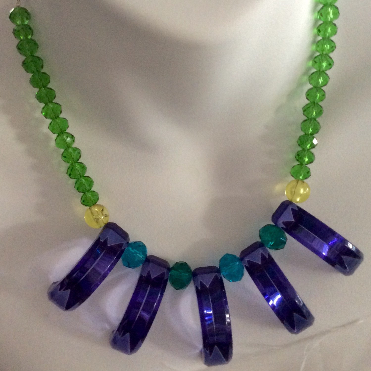 Color Block Necklace by LisaScalaJewelry on Etsy