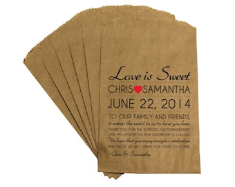 Wedding Favor Bags - Vintage Antique Edwardian Victorian Rustic Wedding "Thank You" Kraft Candy Bags Favor Bags Treat Bags Thank You Bags